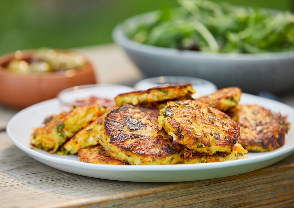 Click to play Potato & Carrot Rosti with Feta and Herbs  recipe video on YouTube
