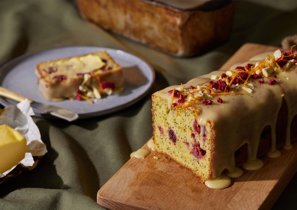 Click to play Raspberry, Orange & Poppy Seed Loaf  recipe video on YouTube
