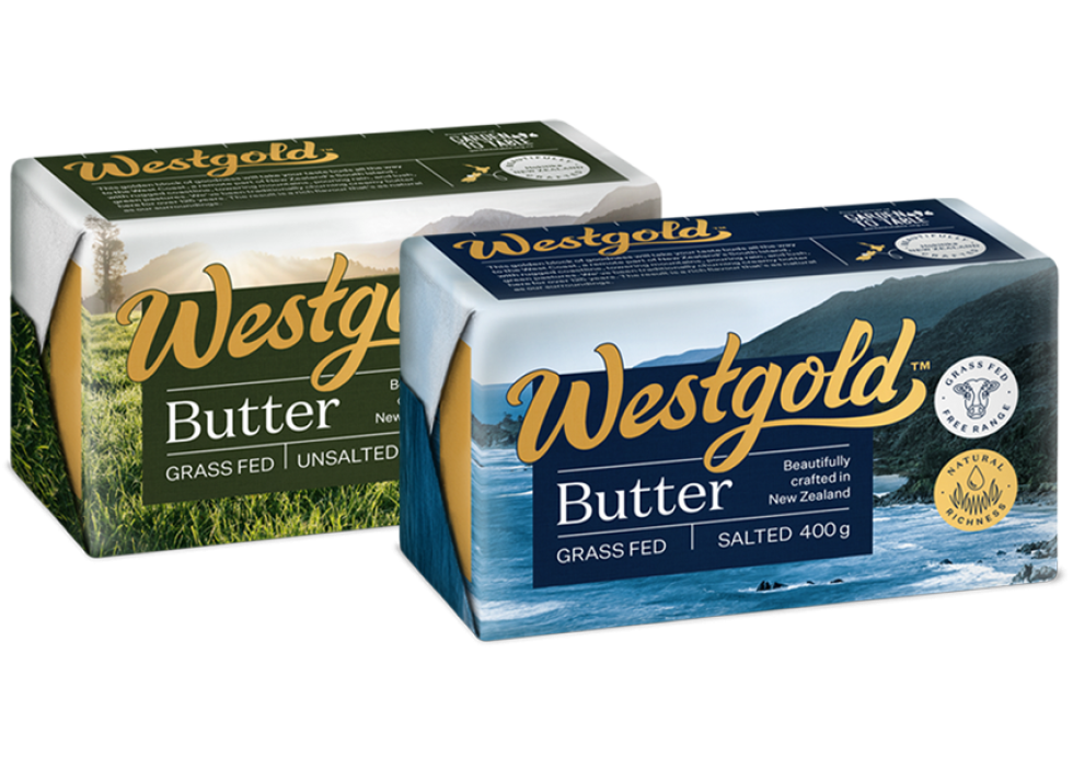 green and blue butter blocks